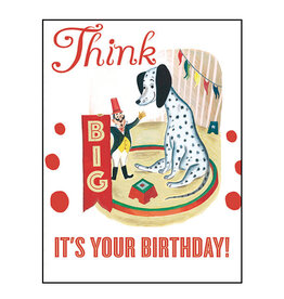 Laughing Elephant Giant Dalmatian Notecard A7 Birthday