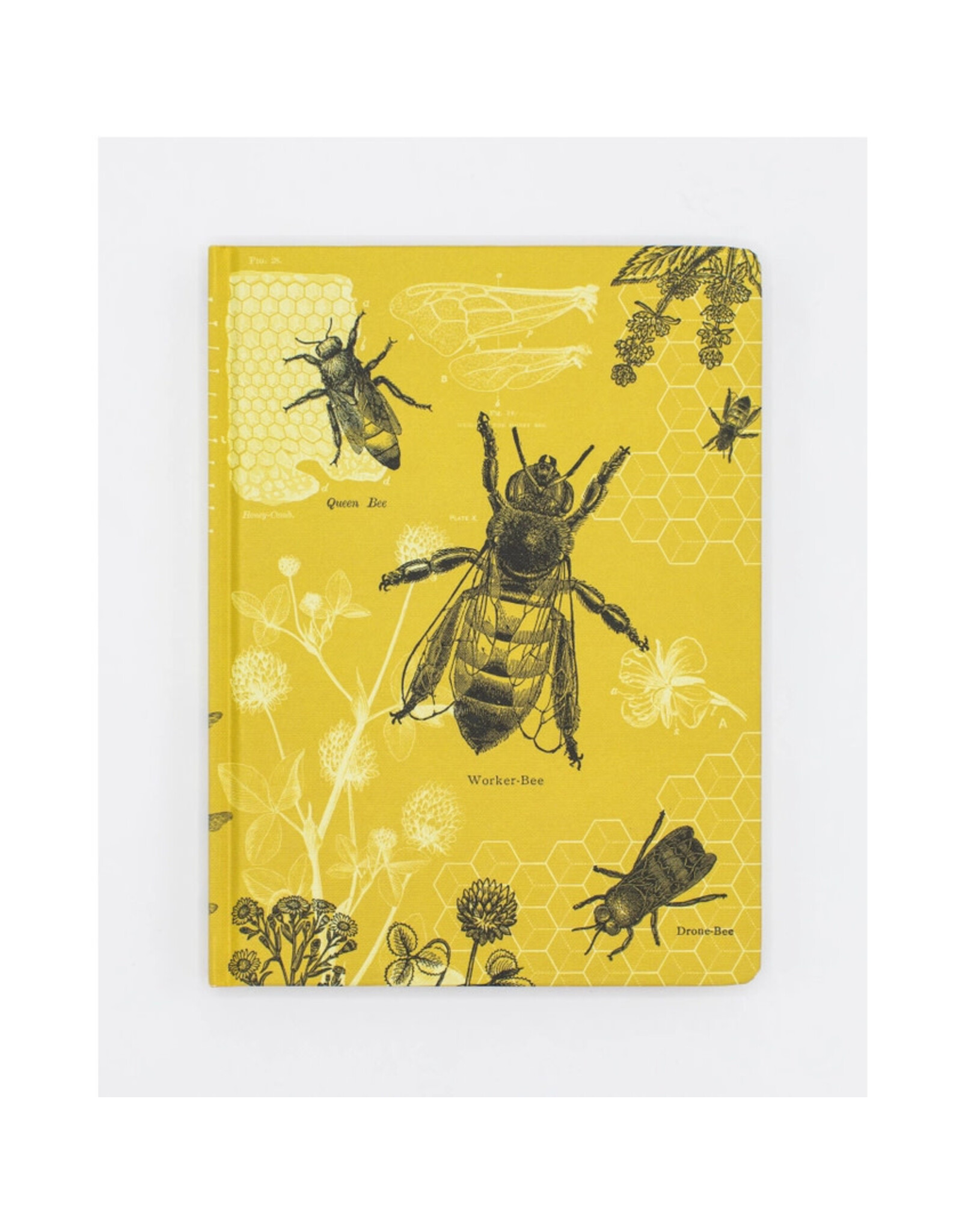 Cognitive Surplus Bees Hardcover 9x7 Dot Grid Page Notebook