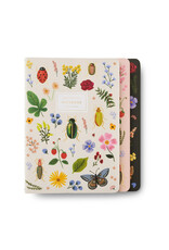 Rifle Paper Co. Assorted Set of 3 Curio A5 Ruled Notebooks