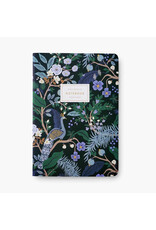 Rifle Paper Co. Assorted Set of 3 Peacock A5 Ruled Notebooks