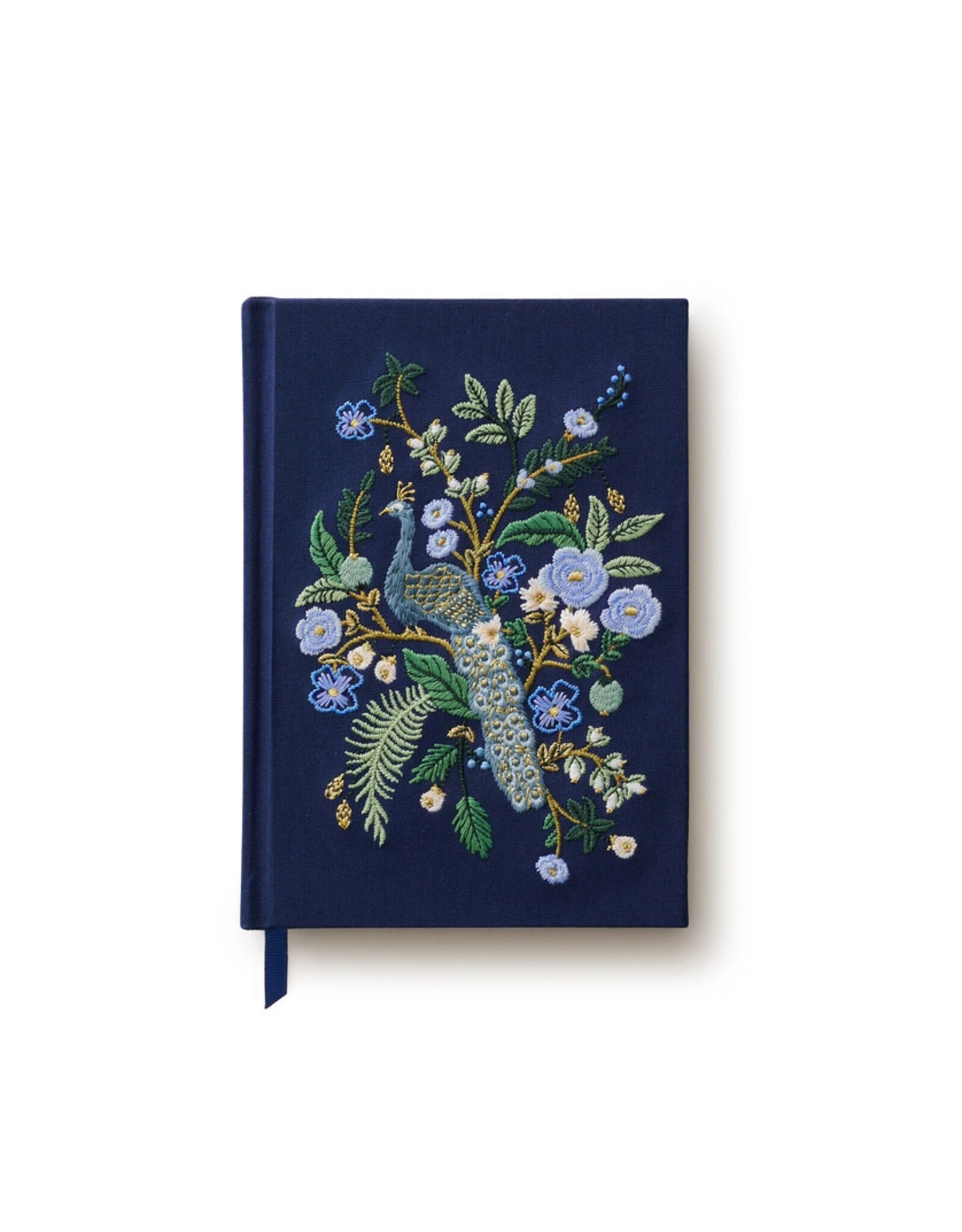 Rifle Paper Co. Peacock Embroidered A5 Ruled Journal