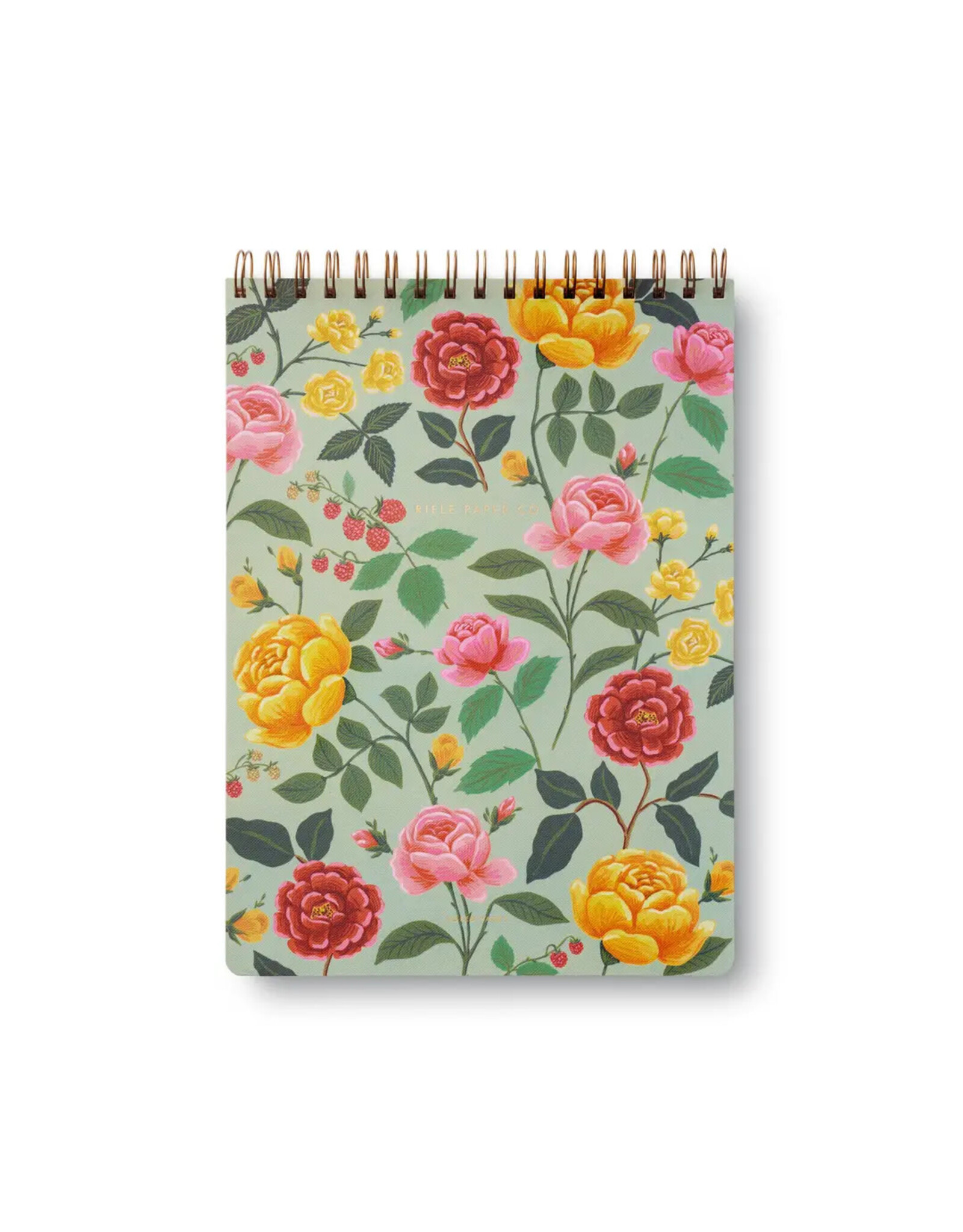 Rifle Paper Co. Roses Large Top A4 Ruled Spiral Notebook