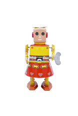 Mr & Mrs Tin Sunset Bot Tin Toy Robot