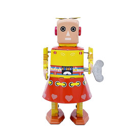 Mr & Mrs Tin Sunset Bot Tin Toy Robot