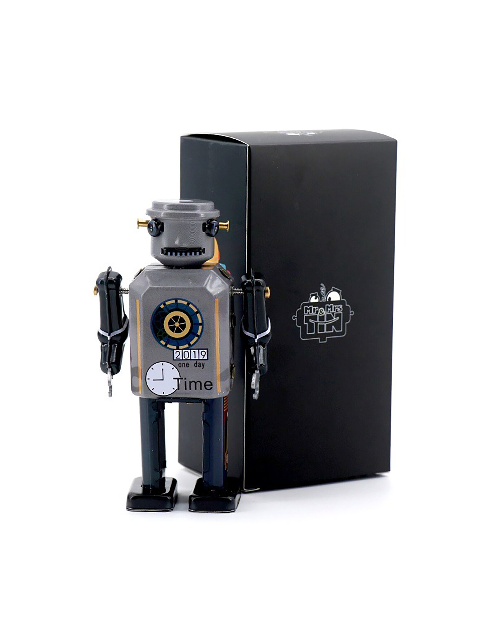 Mr & Mrs Tin Time Bot Tin Toy Robot