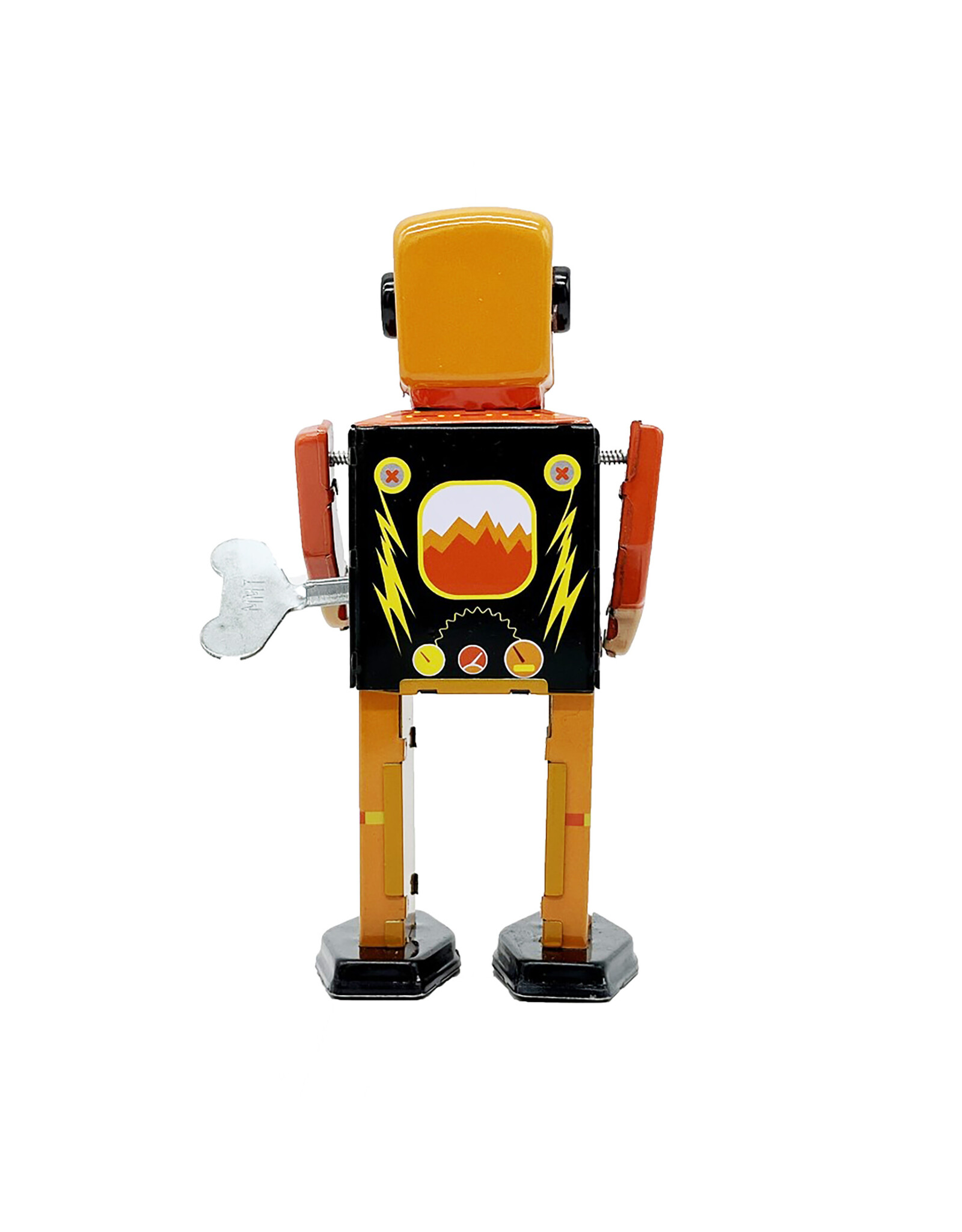 Mr & Mrs Tin Volcano Bot Tin Toy Robot