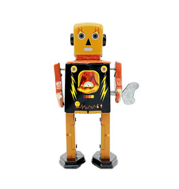 Mr & Mrs Tin Volcano Bot Tin Toy Robot