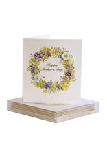 Paula Skene Designs Spring Floral Wreath Mother's Day A5 Notecard