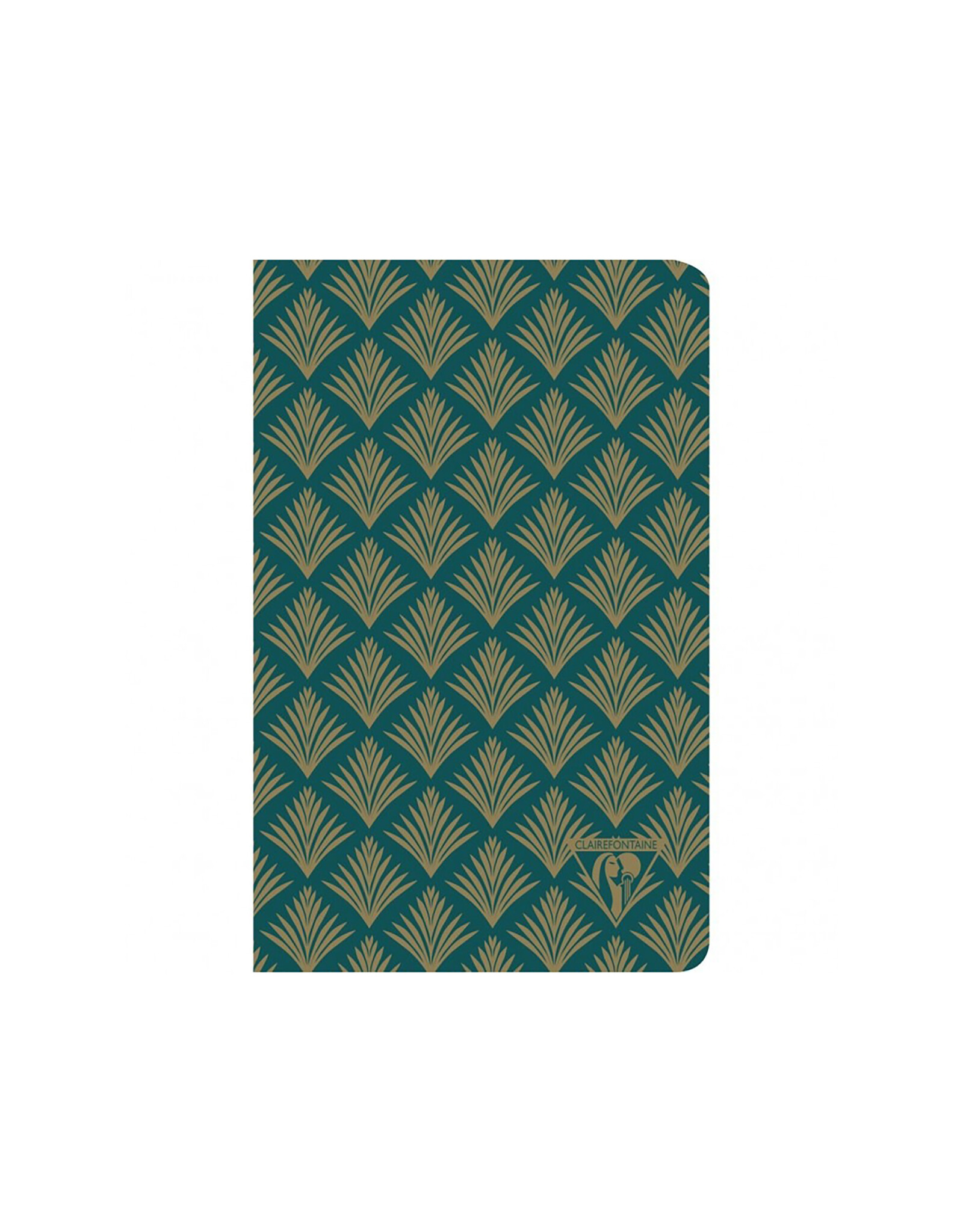 Clairefontaine Vegetal Pattern Turquoise Green Neo Deco Lined A5 Notebook