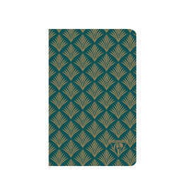 Clairefontaine Vegetal Pattern Turquoise Green Neo Deco Lined A5 Notebook