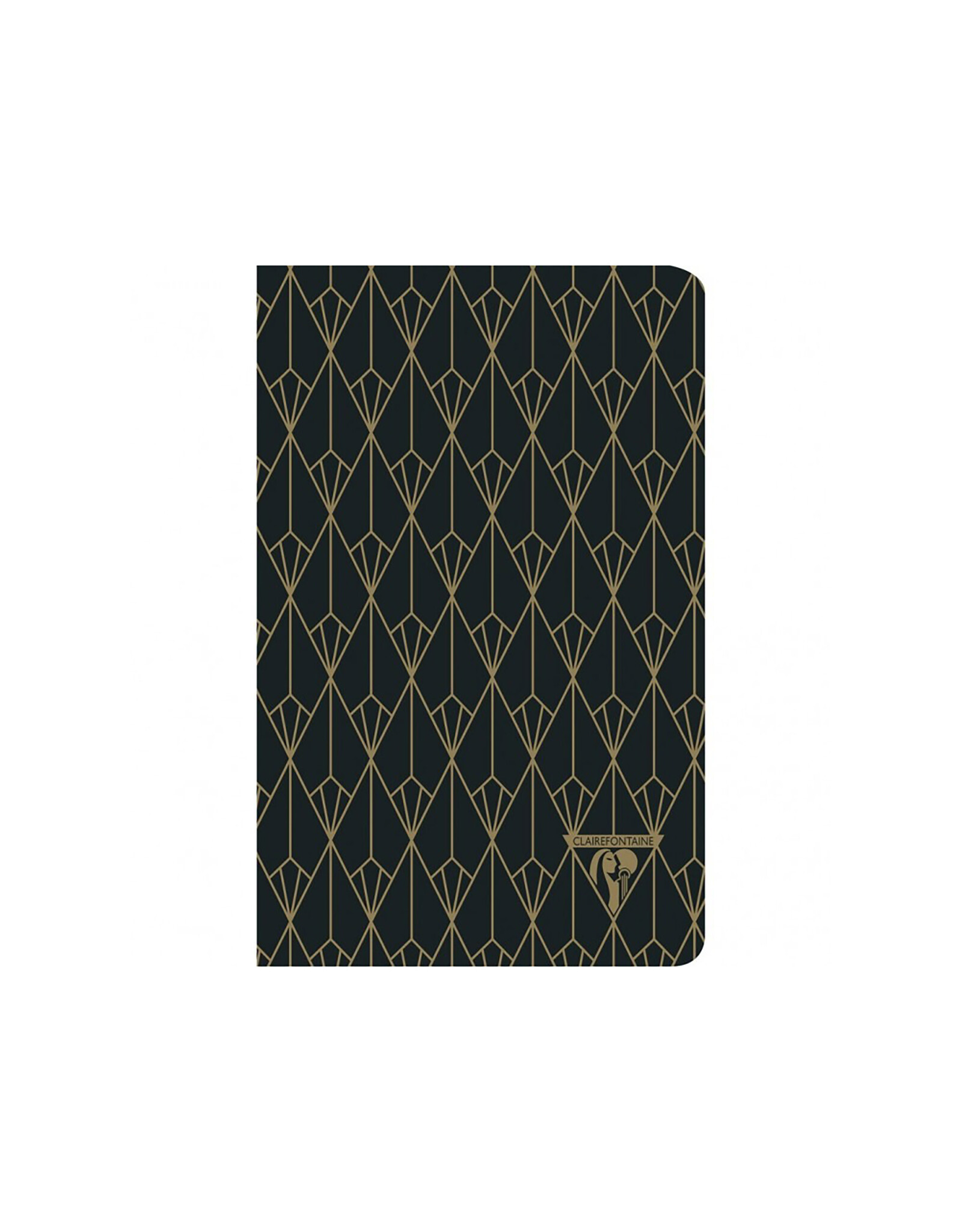 Clairefontaine Diamond Pattern Ebony Black Neo Deco Lined A5 Notebook