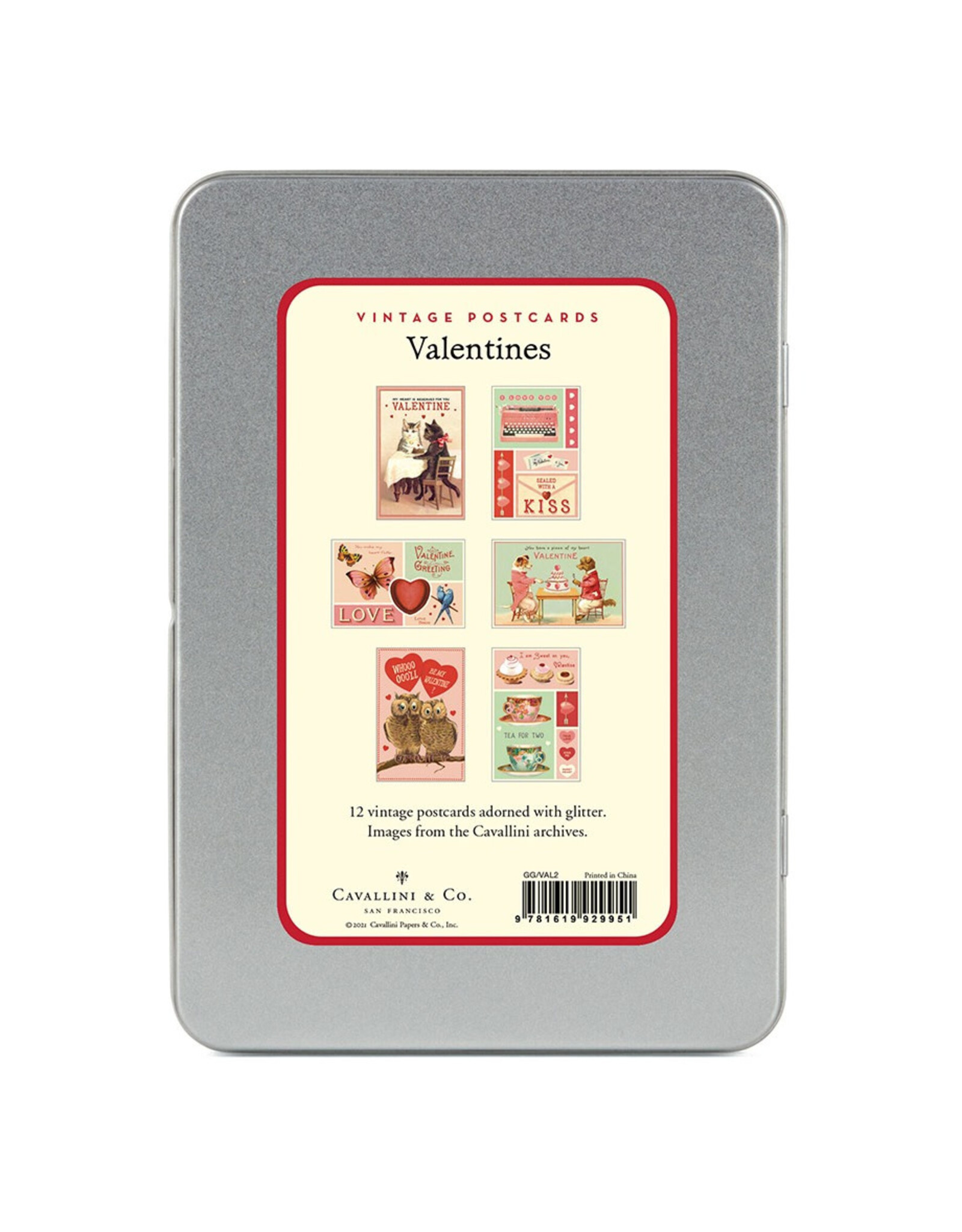 Cavallini Papers & Co. Vintage Valentines Postcards 2