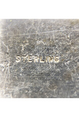 Vintage Winged "S" Sterling Bar Clip