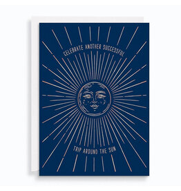 Paper Source Trip Around Sun A6 Birthday Notecard