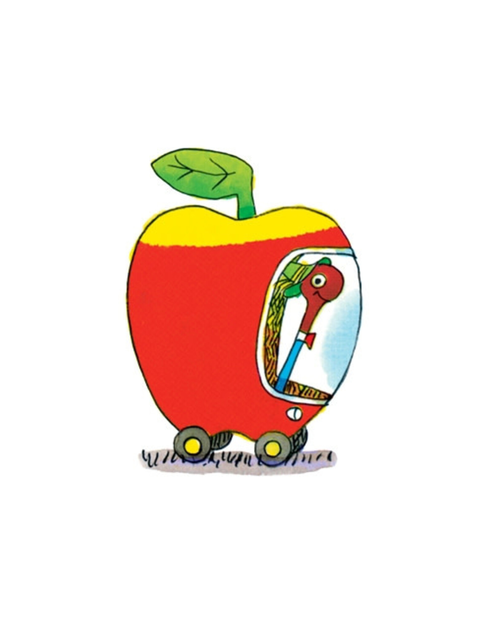 Tattly Lowly Apple Car Richard Scarry Temporary Tattoo Pair