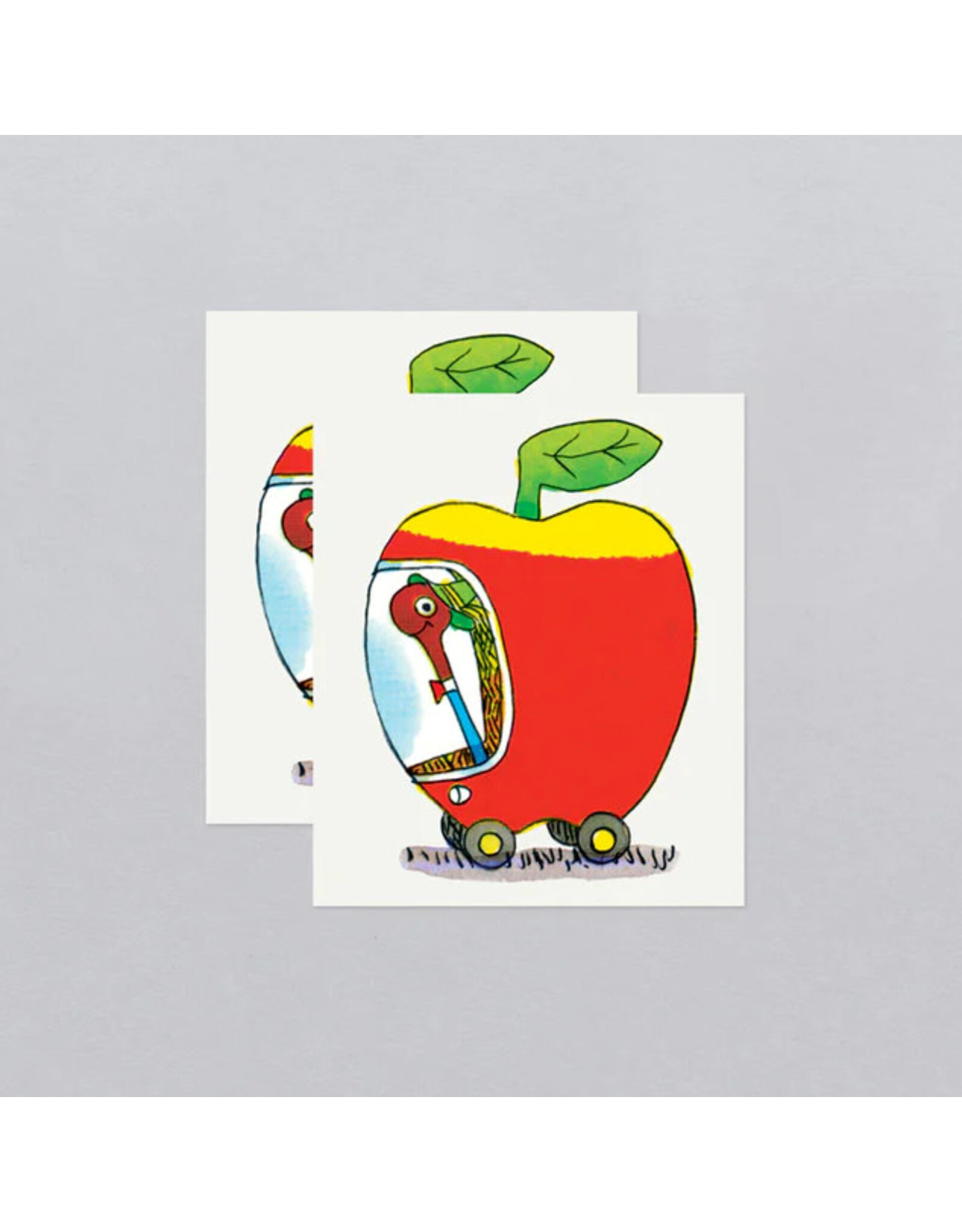 Tattly Lowly Apple Car Richard Scarry Temporary Tattoo Pair