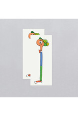 Tattly Lowly Worm Richard Scarry Temporary Tattoo Pair