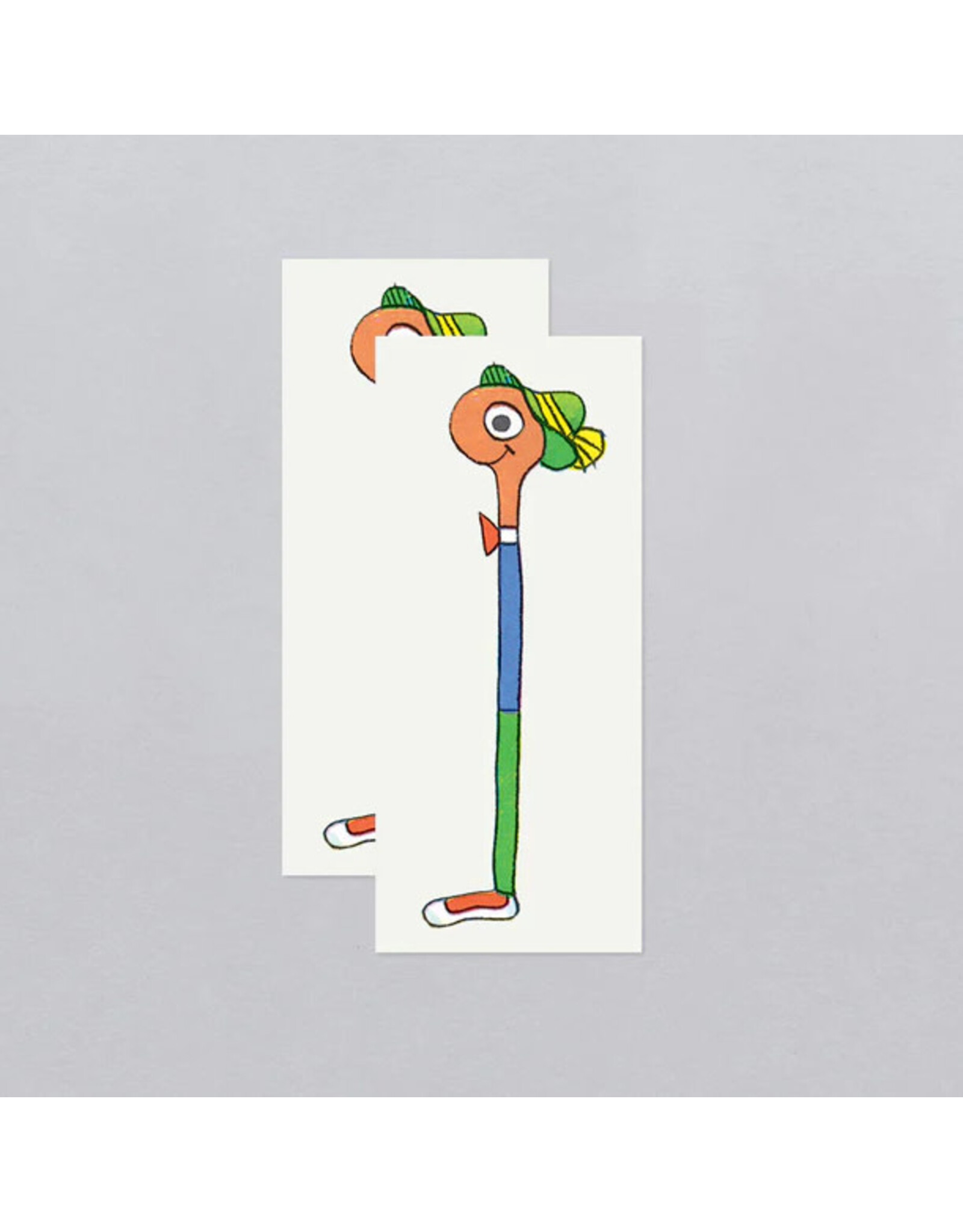 Tattly Lowly Worm Richard Scarry Temporary Tattoo Pair