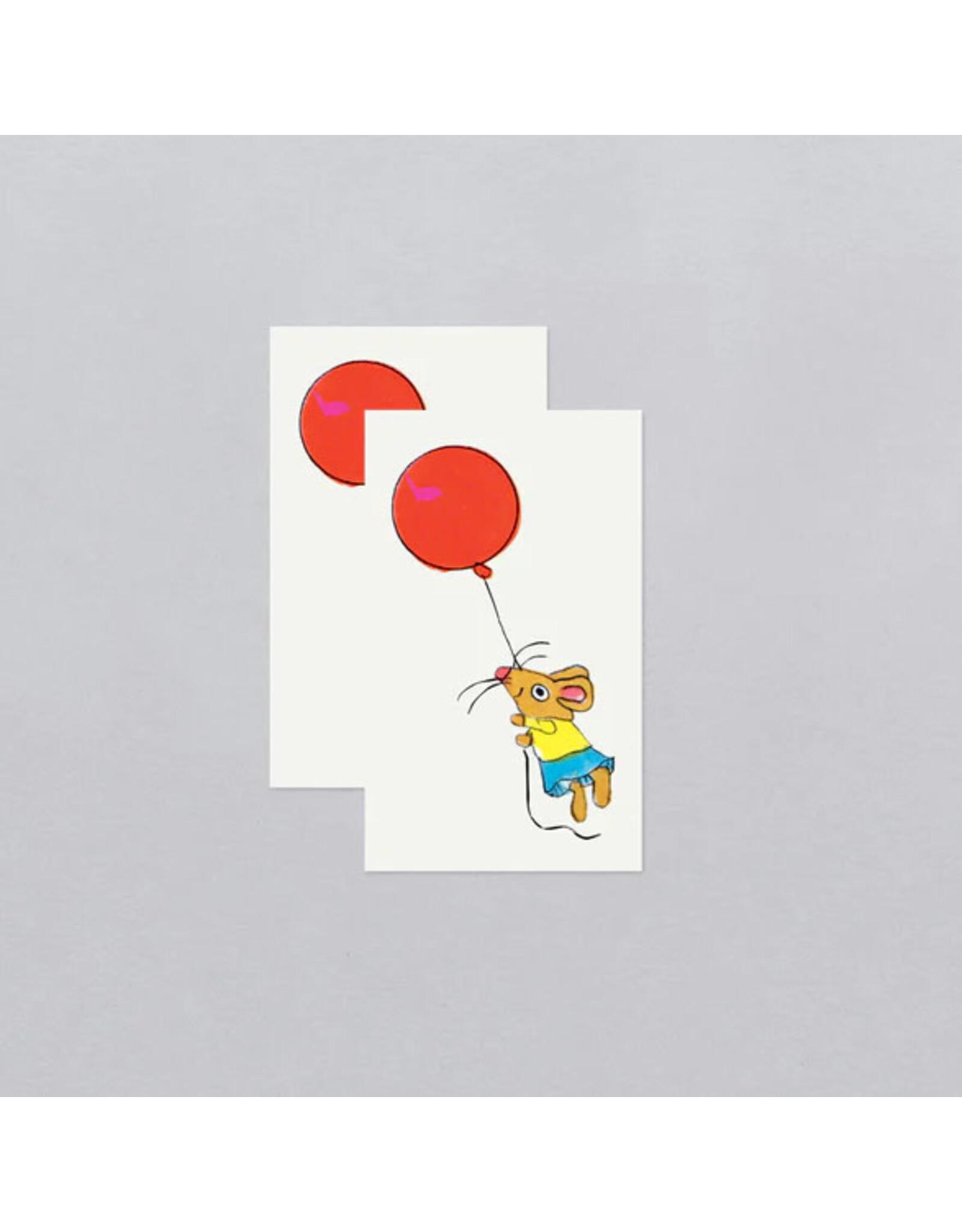 Tattly Mouse Balloon Richard Scarry Temporary Tattoo Pair