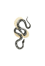 Tattly Shimmering Snake Gold Temporary Tattoo Pair
