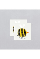 Tattly Smiley Bee Temporary Tattoo Pair