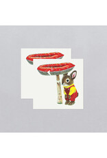 Tattly Toadstool Bunny Richard Scarry Temporary Tattoo Pair