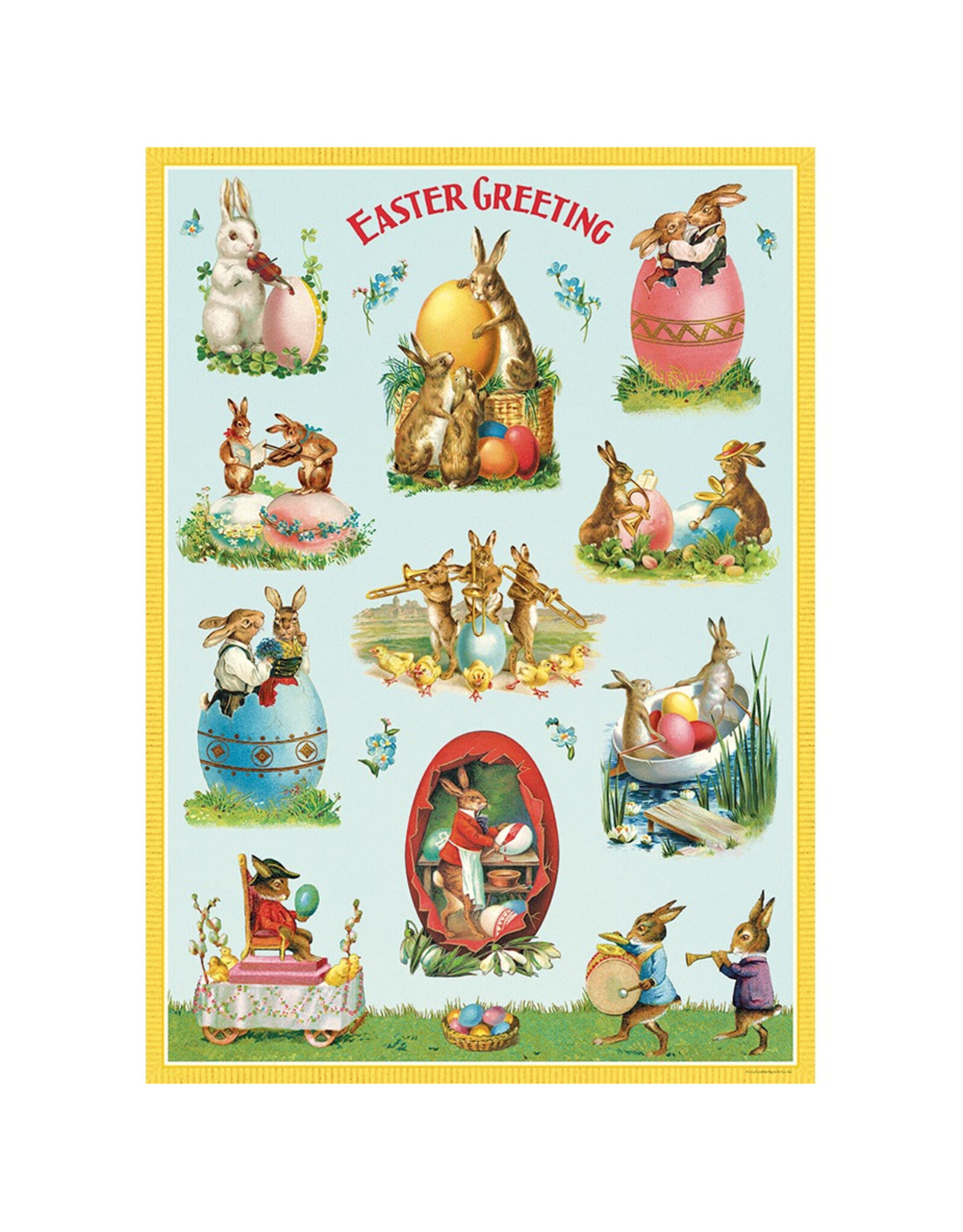 Cavallini Papers & Co. Wrap Easter Bunnies