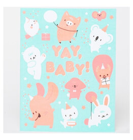 Hello!Lucky Baby Party A2 Notecard