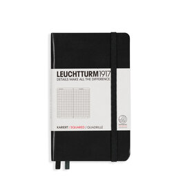 Leuchtturm1917 Black A6 Hardcover Squared Pocket Notebook