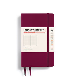 Leuchtturm1917 Port Red A6 Hardcover Pocket Dotted Notebook