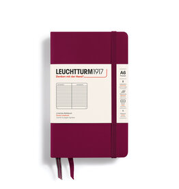 Leuchtturm1917 Port Red A6 Hardcover Ruled Pocket Notebook