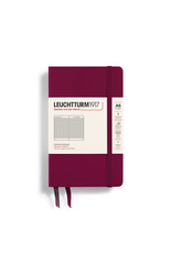 Leuchtturm1917 Port Red A6 Hardcover Squared Pocket Notebook