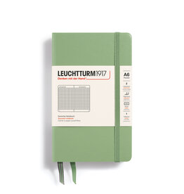 Leuchtturm1917 Sage Green A6 Hardcover Squared Pocket Notebook