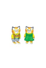 Tattly Huckle & Sally Cat Richard Scarry Temporary Tattoo Pair