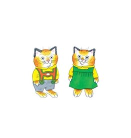 Tattly Huckle & Sally Cat Richard Scarry Temporary Tattoo Pair