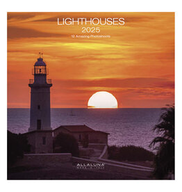 Allaluna 2025 Lighthouses Wall Calendar