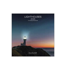 Allaluna 2025 Lighthouses Small Wall Calendar