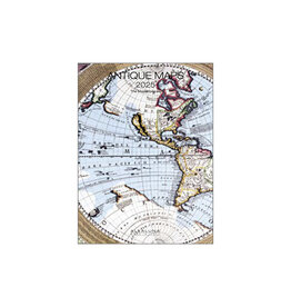 Allaluna Antique Maps 2025 Desk Calendar