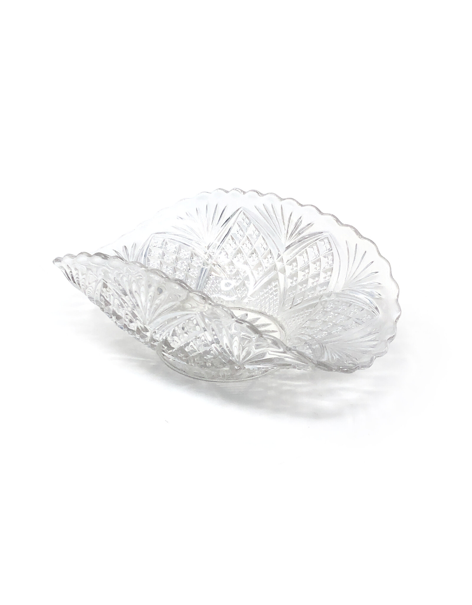 Small Cut Glass Serving Dish