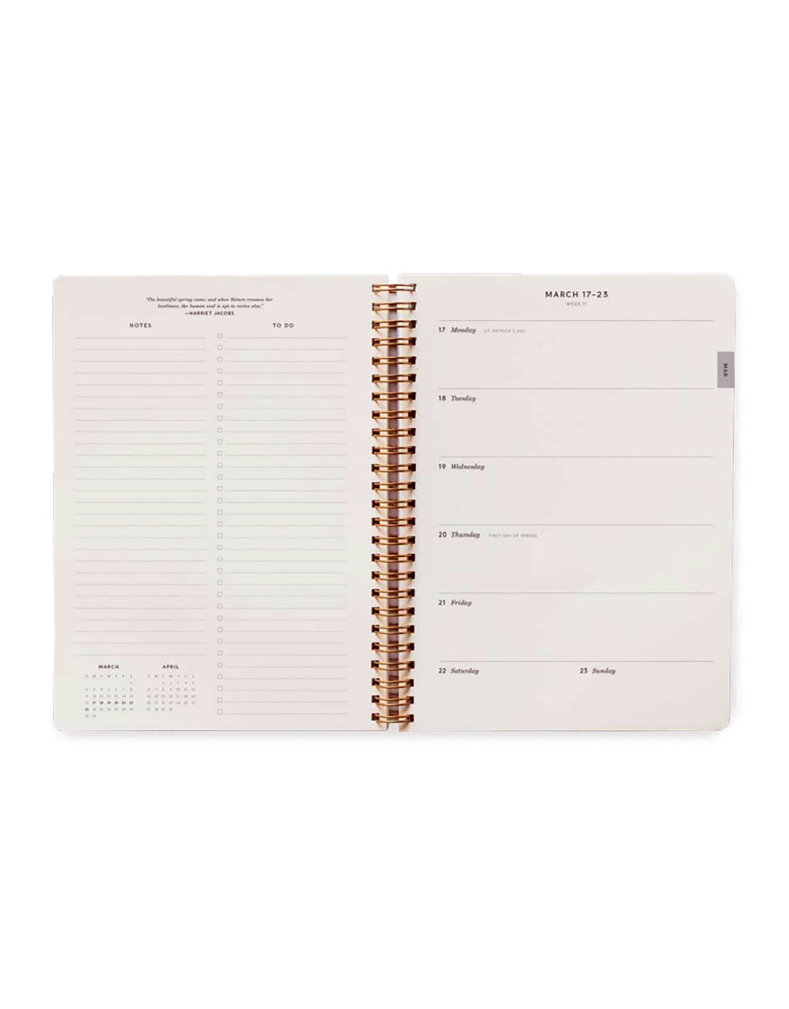 Rifle Paper Co. 2025 Roses 12-Month Softcover Spiral Planner