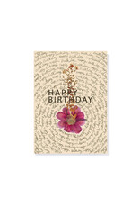 Fireweed Birthday Script Greeting Notecard