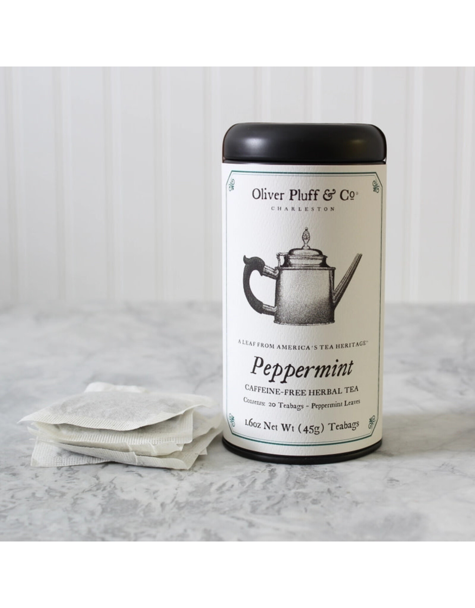 Oliver Pluff & Co. Peppermint 20 Teabags in Tin