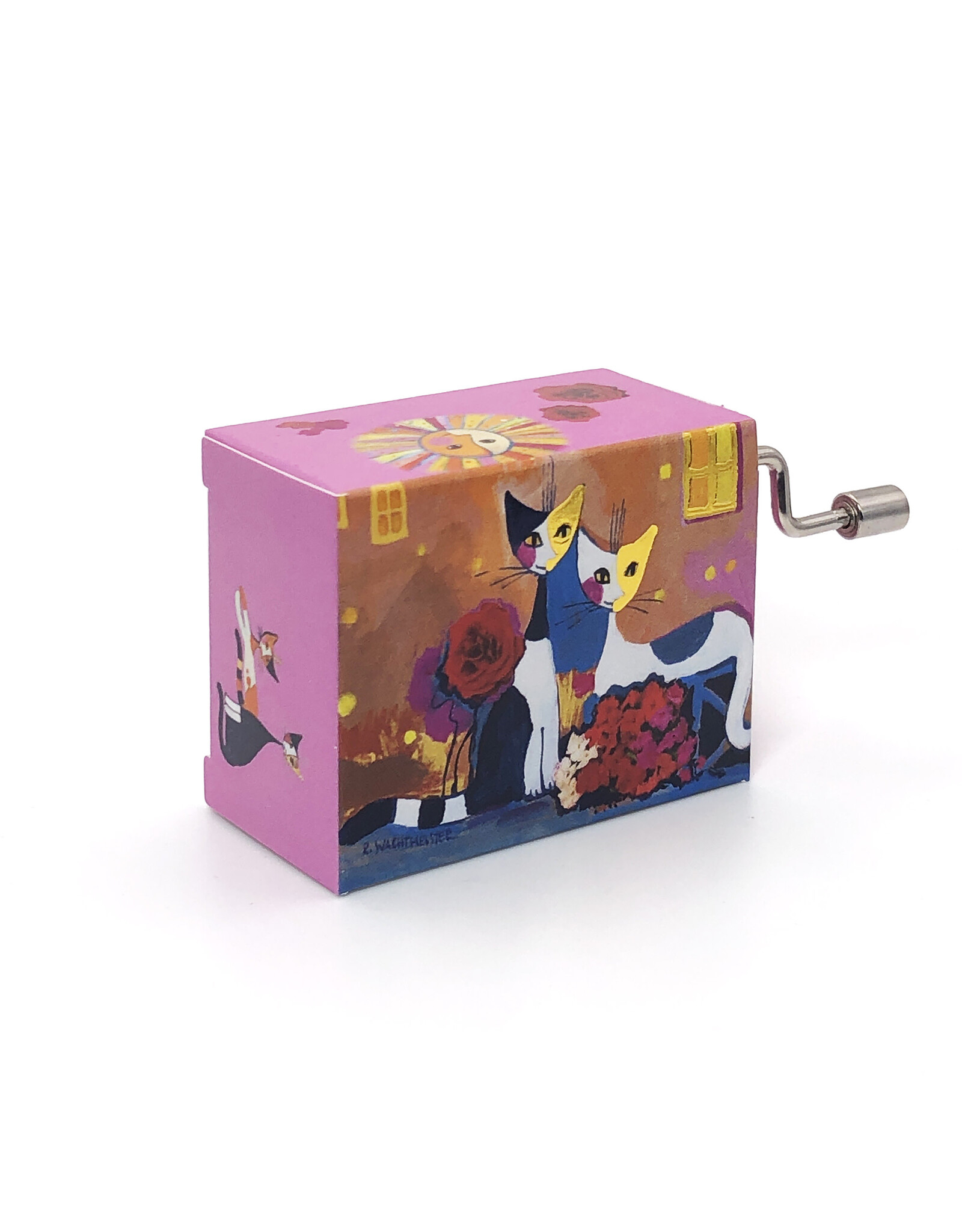 Fridolin Two Cats with Flowers Happy Birthday Rosina Wachtmeister Music Box