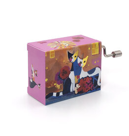 Fridolin Two Cats with Flowers Happy Birthday Rosina Wachtmeister Music Box