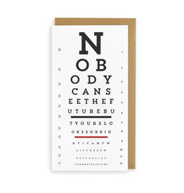 Wild Ink Press Eye Chart Grad Future Bright Notecard