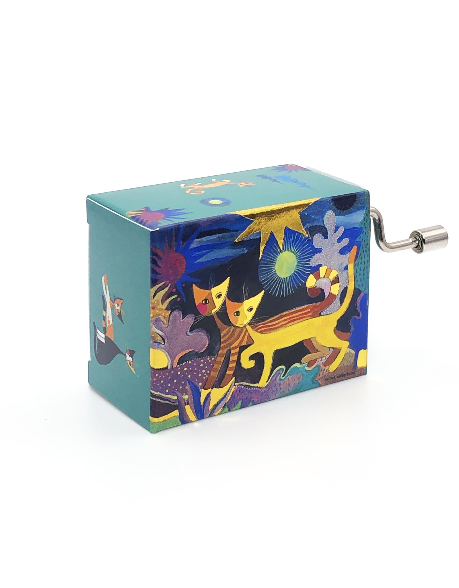 Fridolin Cat Couple Mozart Night Music Rosina Wachtmeister Wonderland Music Box