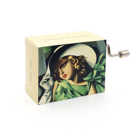 Fridolin Lempicka Young Lady with Gloves La Vie en Rose Music Box 58352