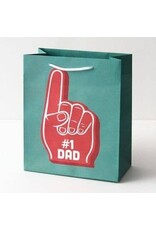 Paper Source Medium #1 Dad Foam Finger Gift Bag