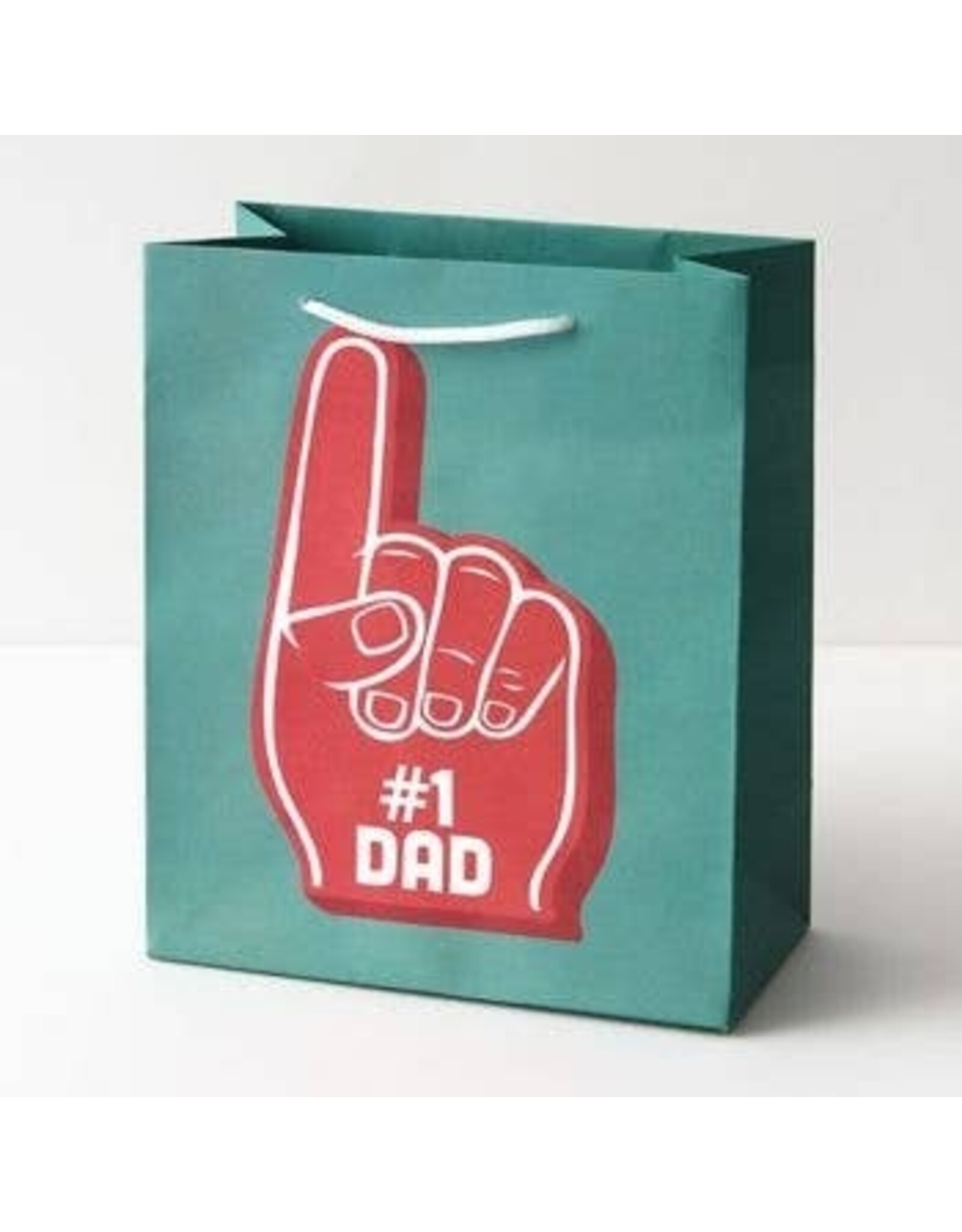 Paper Source Medium #1 Dad Foam Finger Gift Bag