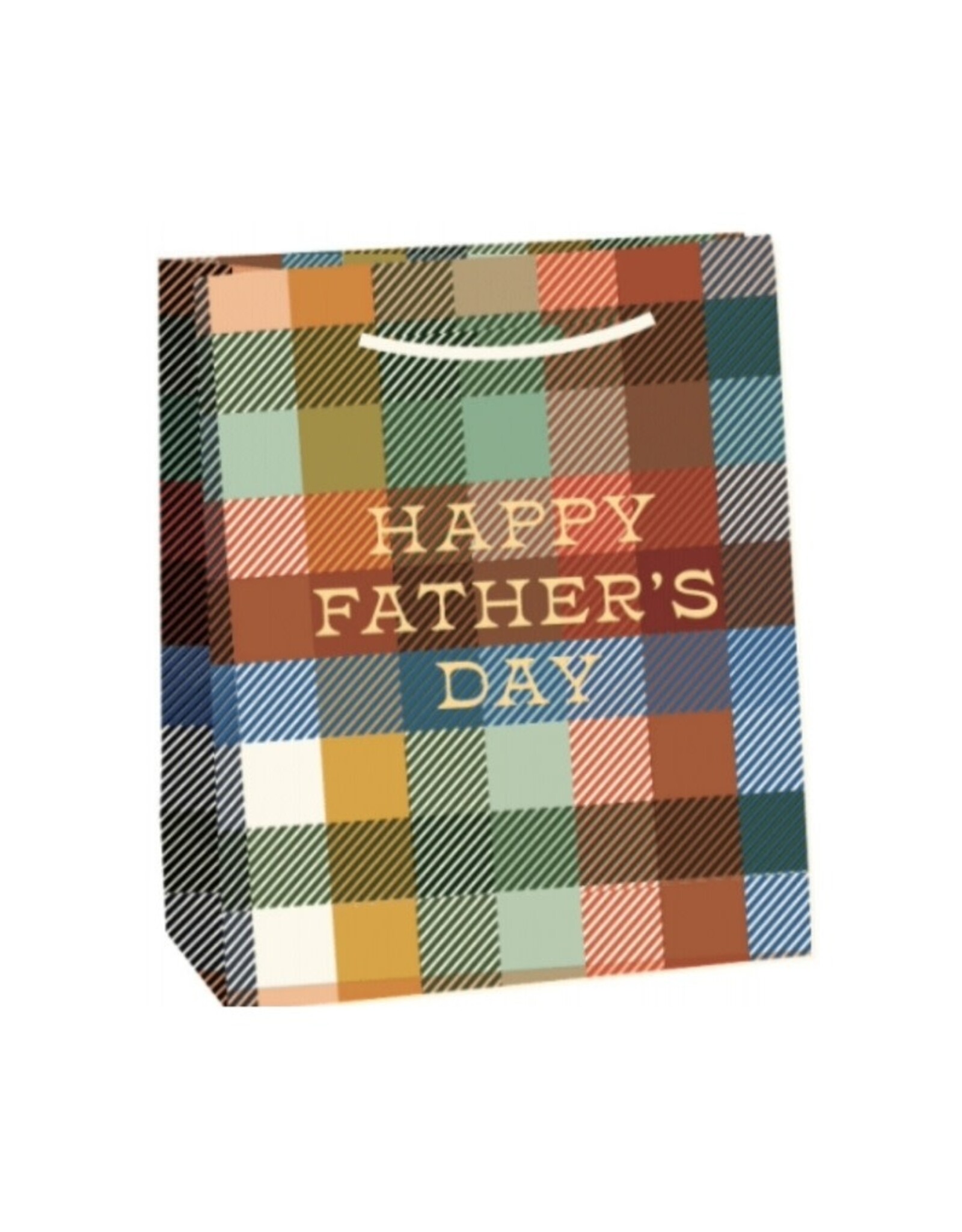 Paper Source Medium Plaid Happy Father's Day Gift Bag
